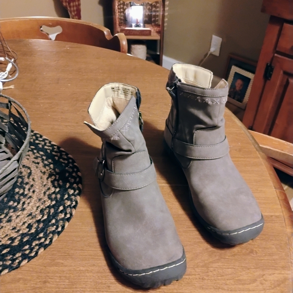JBU Gray Ankle Boots